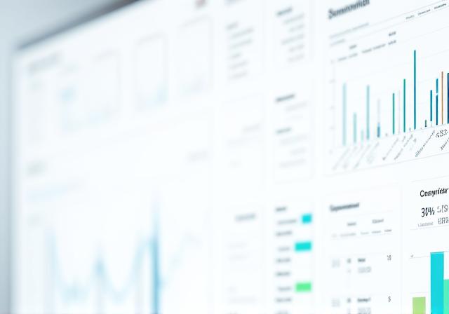 A mockup of a detailed analytics dashboard with graphs and charts.